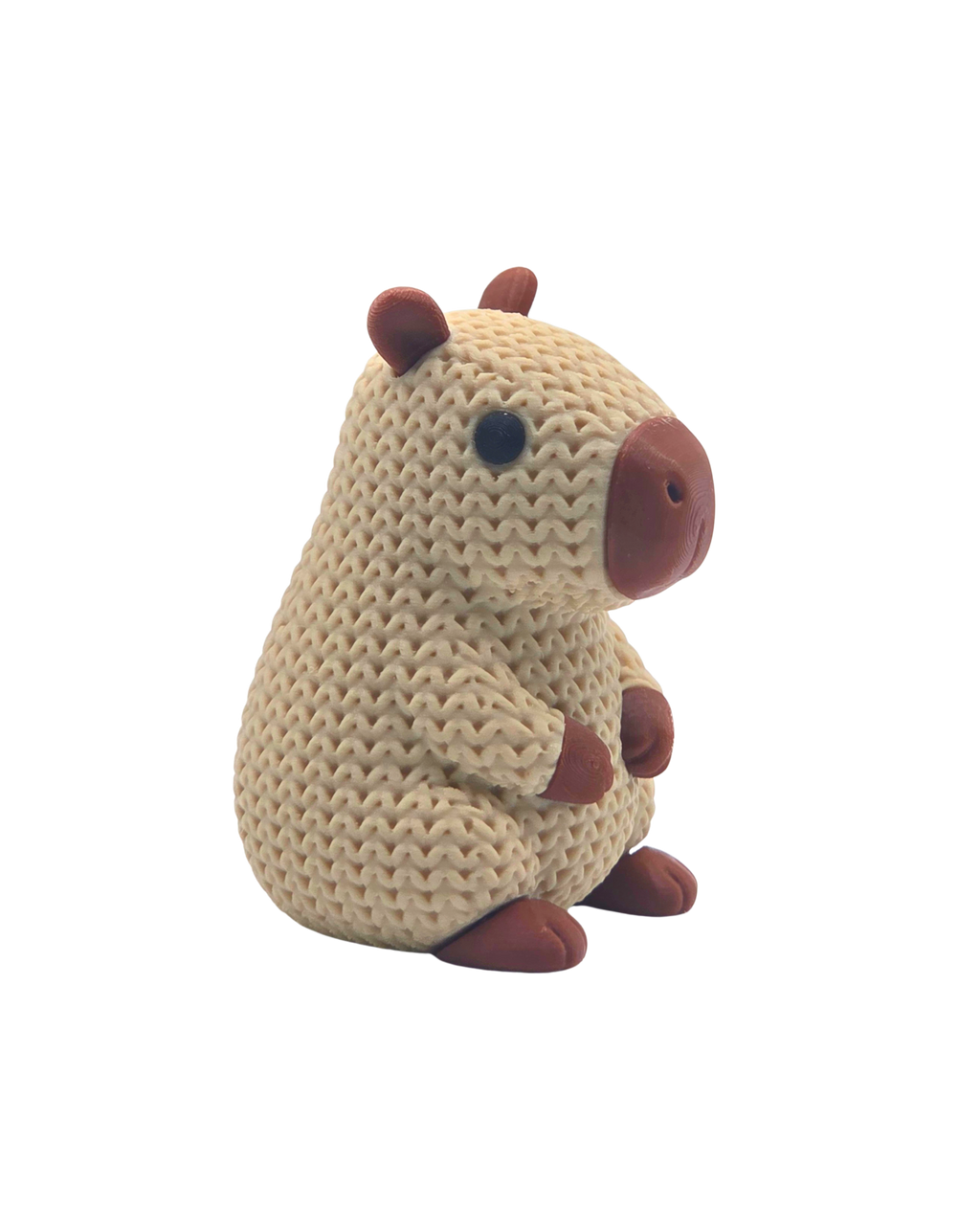 Captain Capybara — 3D Knit Buddy