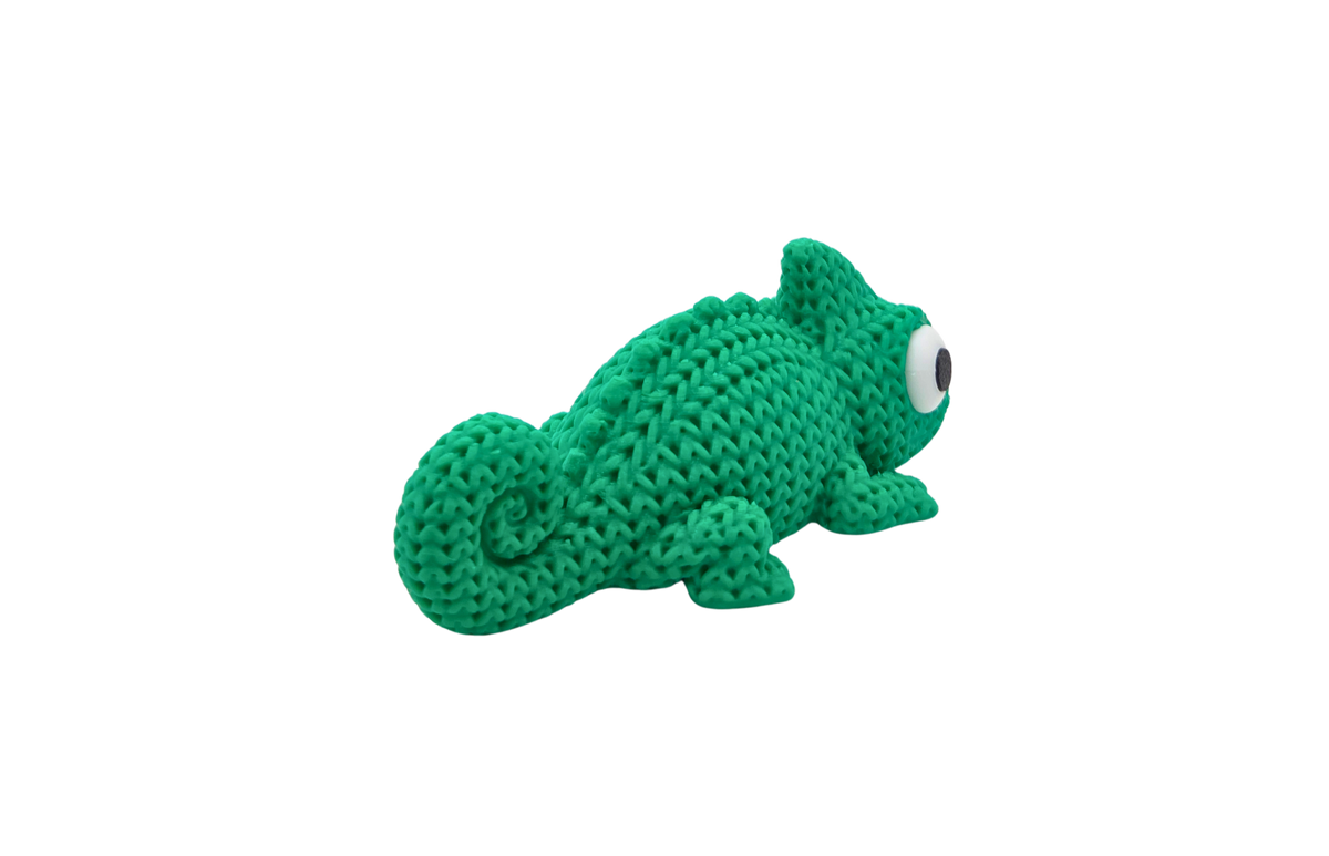 Cam Chameleon — 3D Knit Buddy