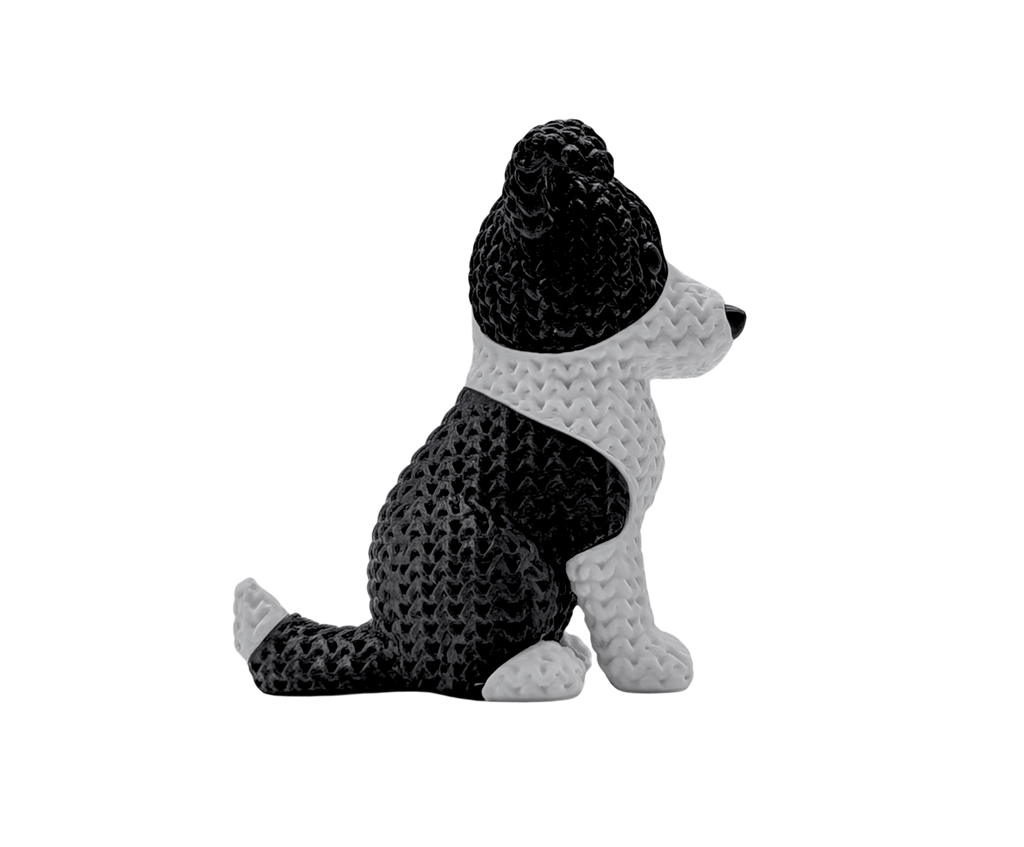 Boris Border Collie — 3D Knit Buddy