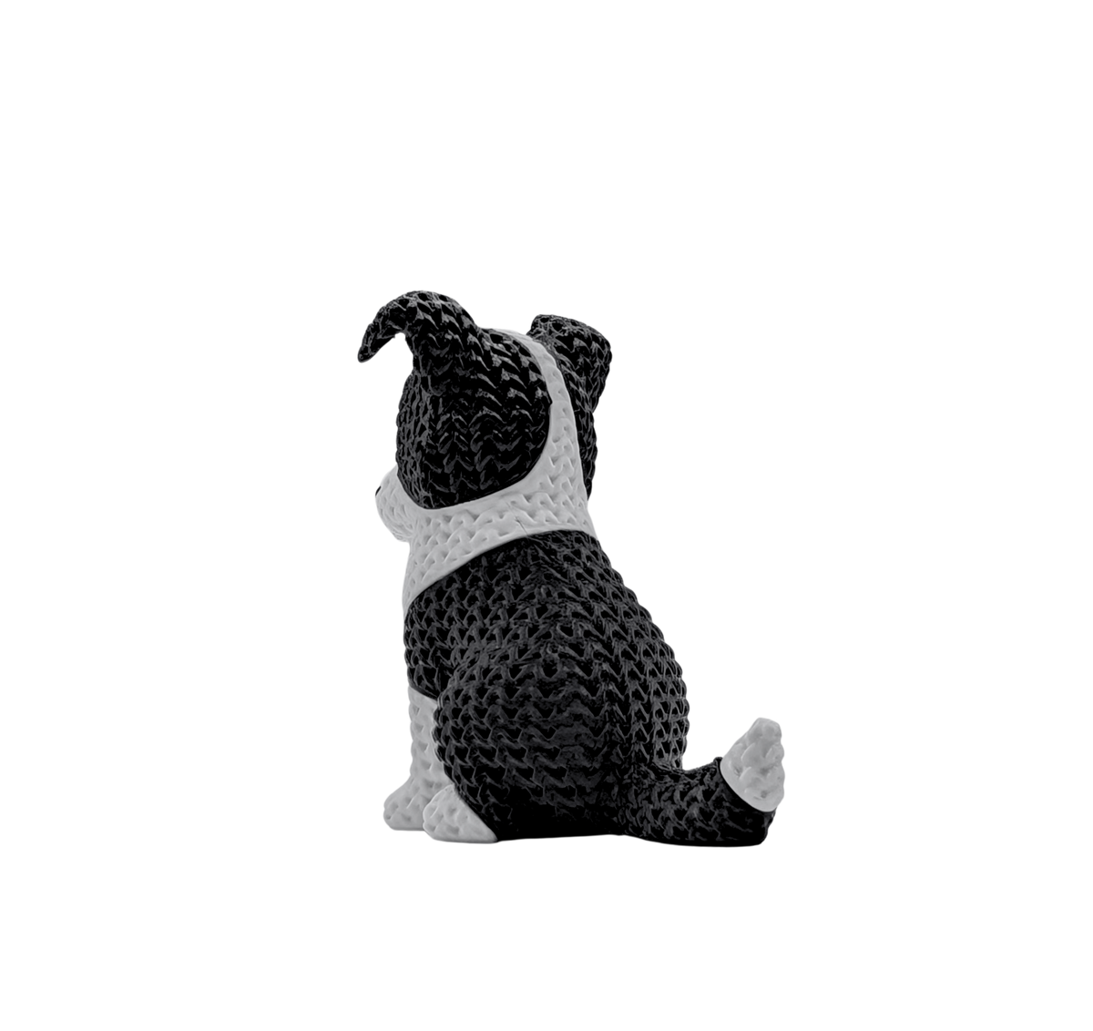 Boris Border Collie — 3D Knit Buddy