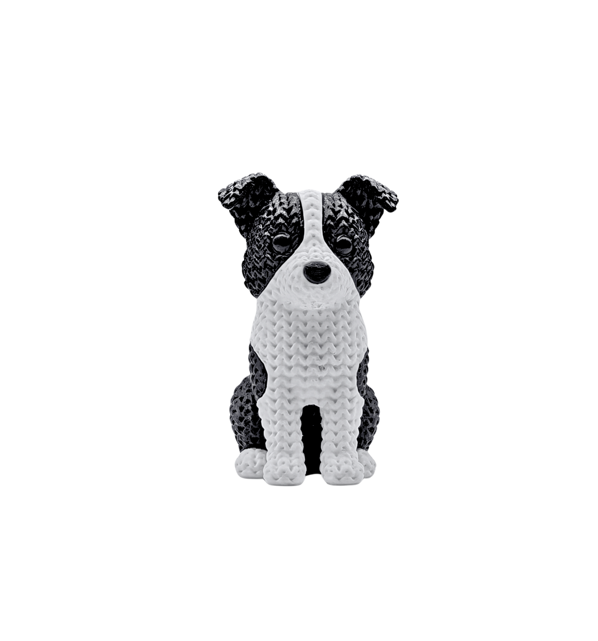 Boris Border Collie — 3D Knit Buddy