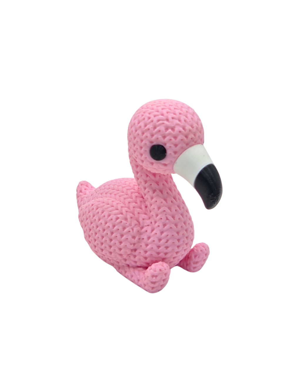 Flossie Flamingo — 3D Knit Buddy
