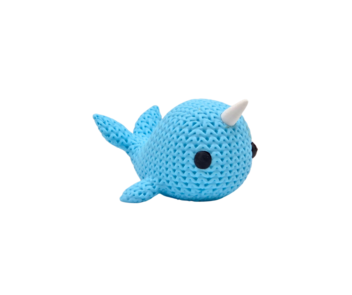 Natalie Narwhal — 3D Knit Buddy