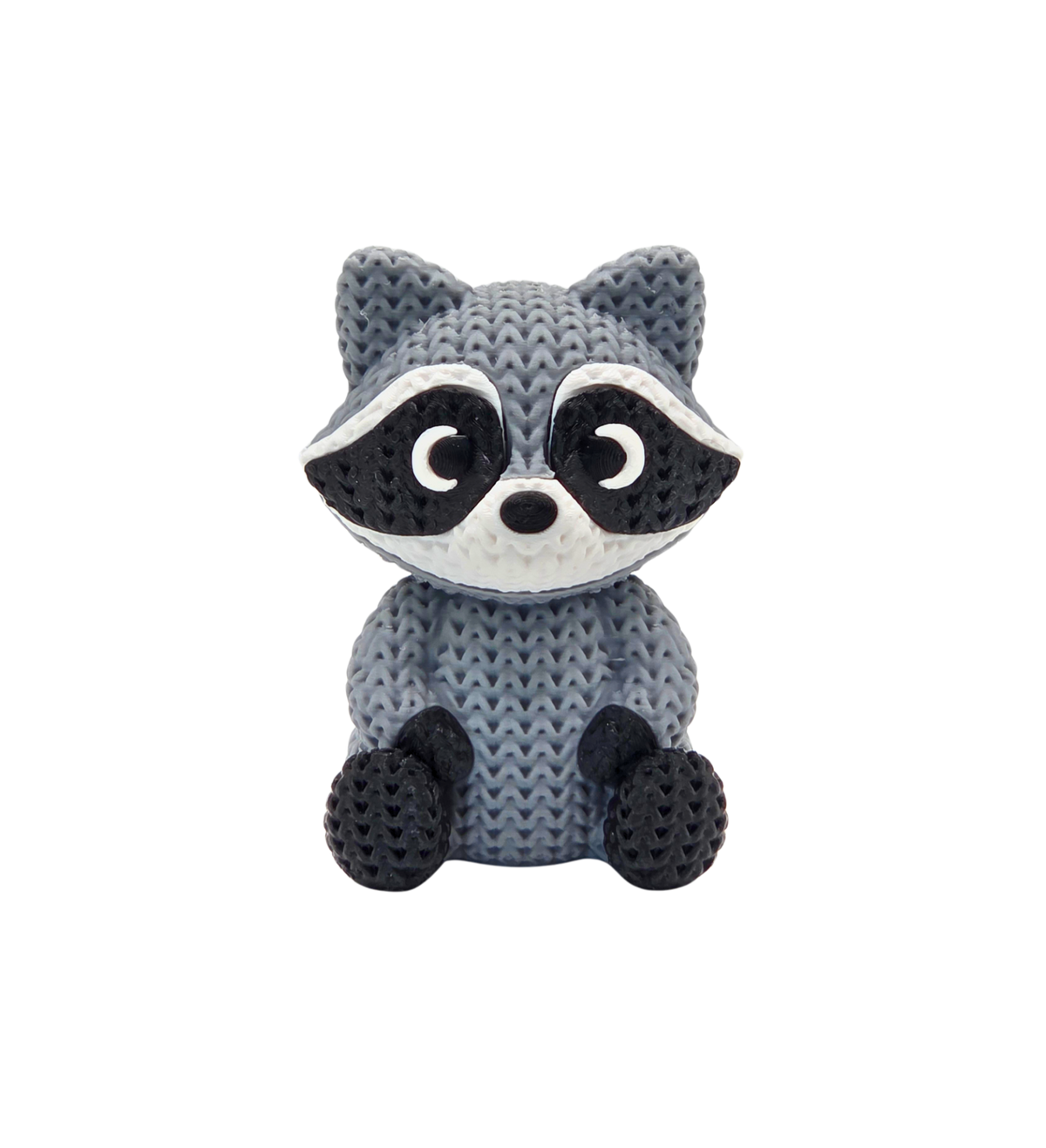 Rocco Raccoon — 3D Knit Buddy