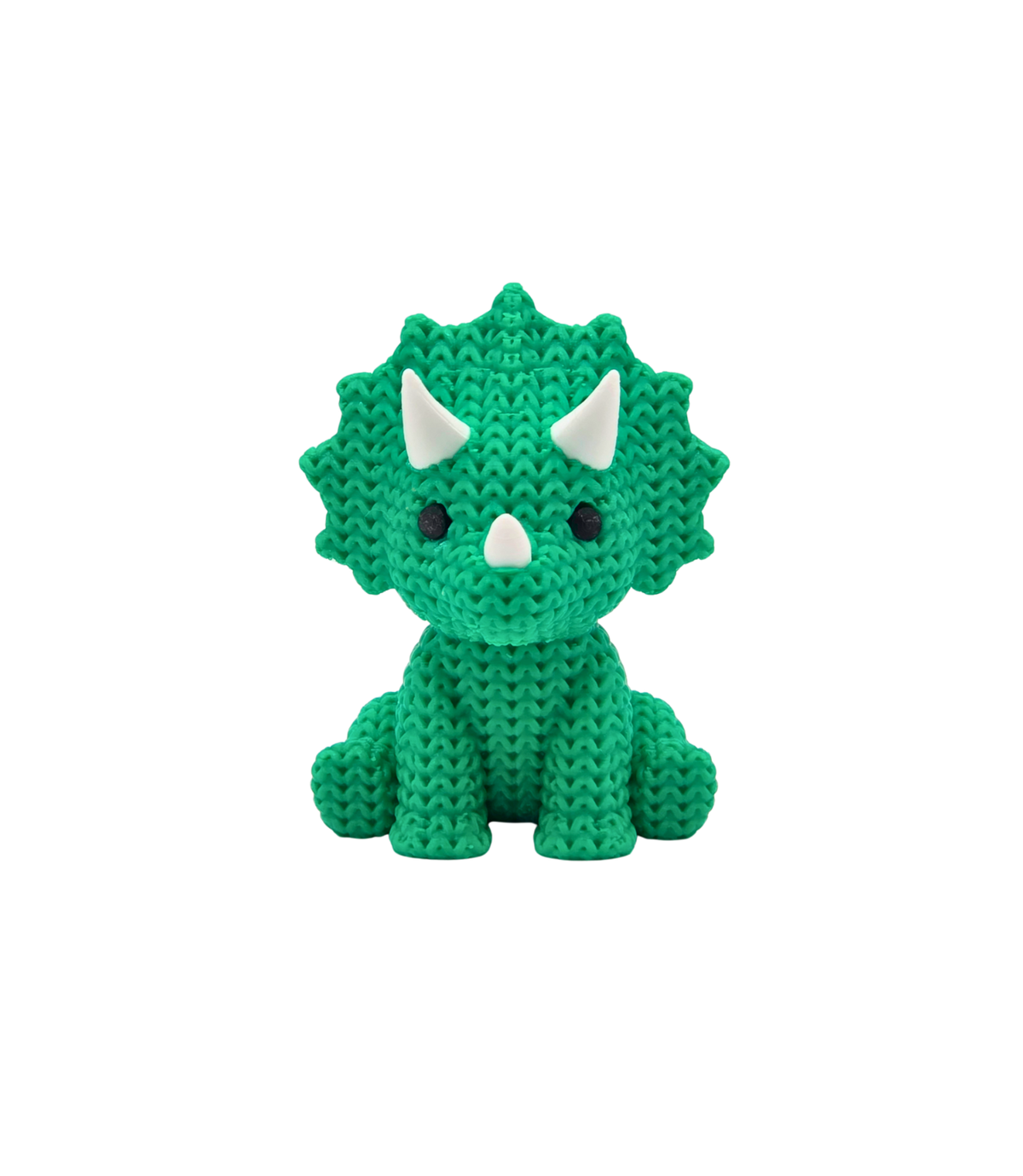 Tina Triceratops — 3D Knit Buddy