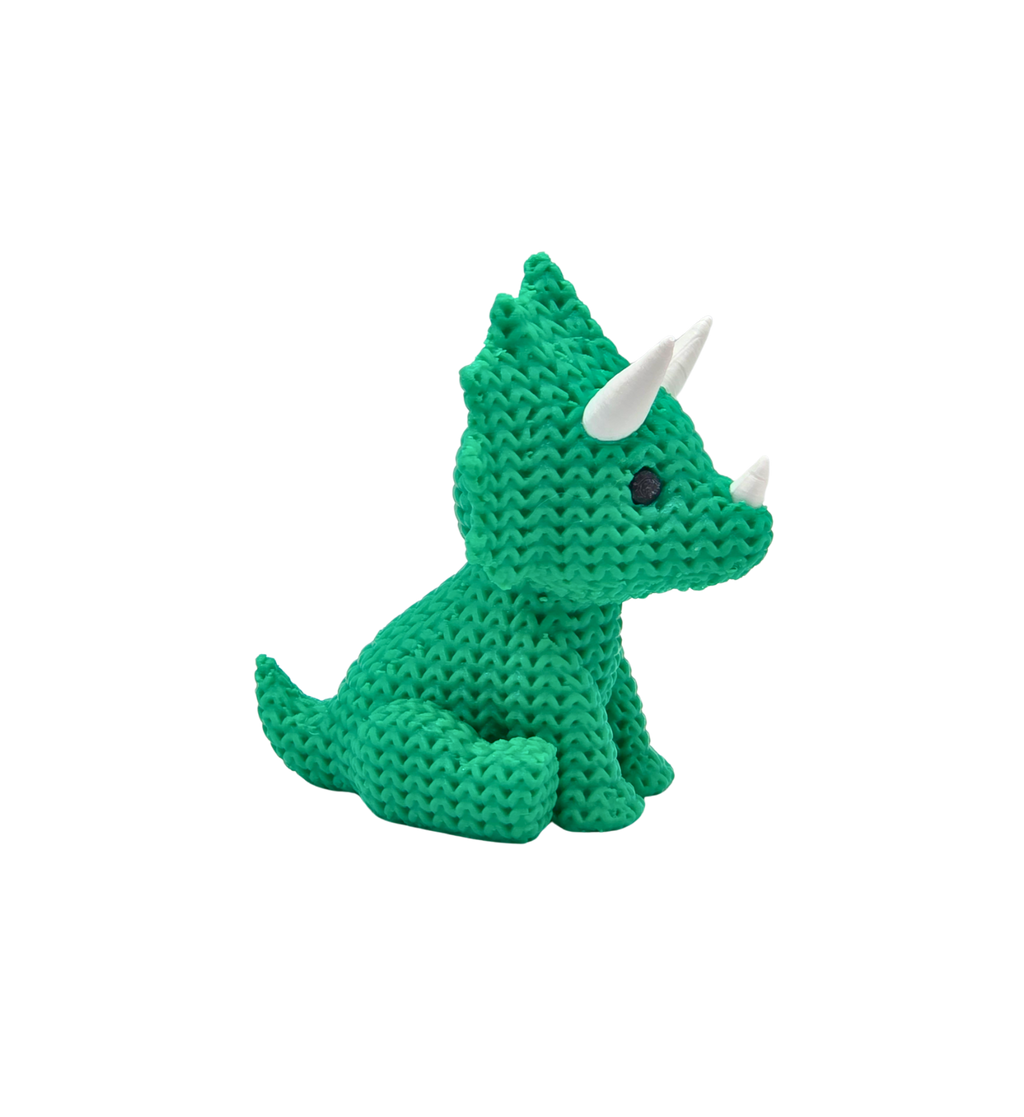 Tina Triceratops — 3D Knit Buddy